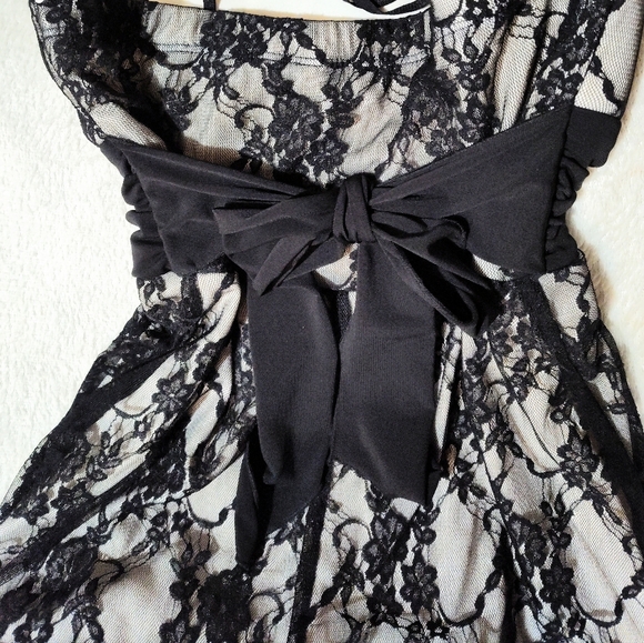 Speechless black lace cocktail formal dress sz S Lined and net lining - Picture 13 of 16